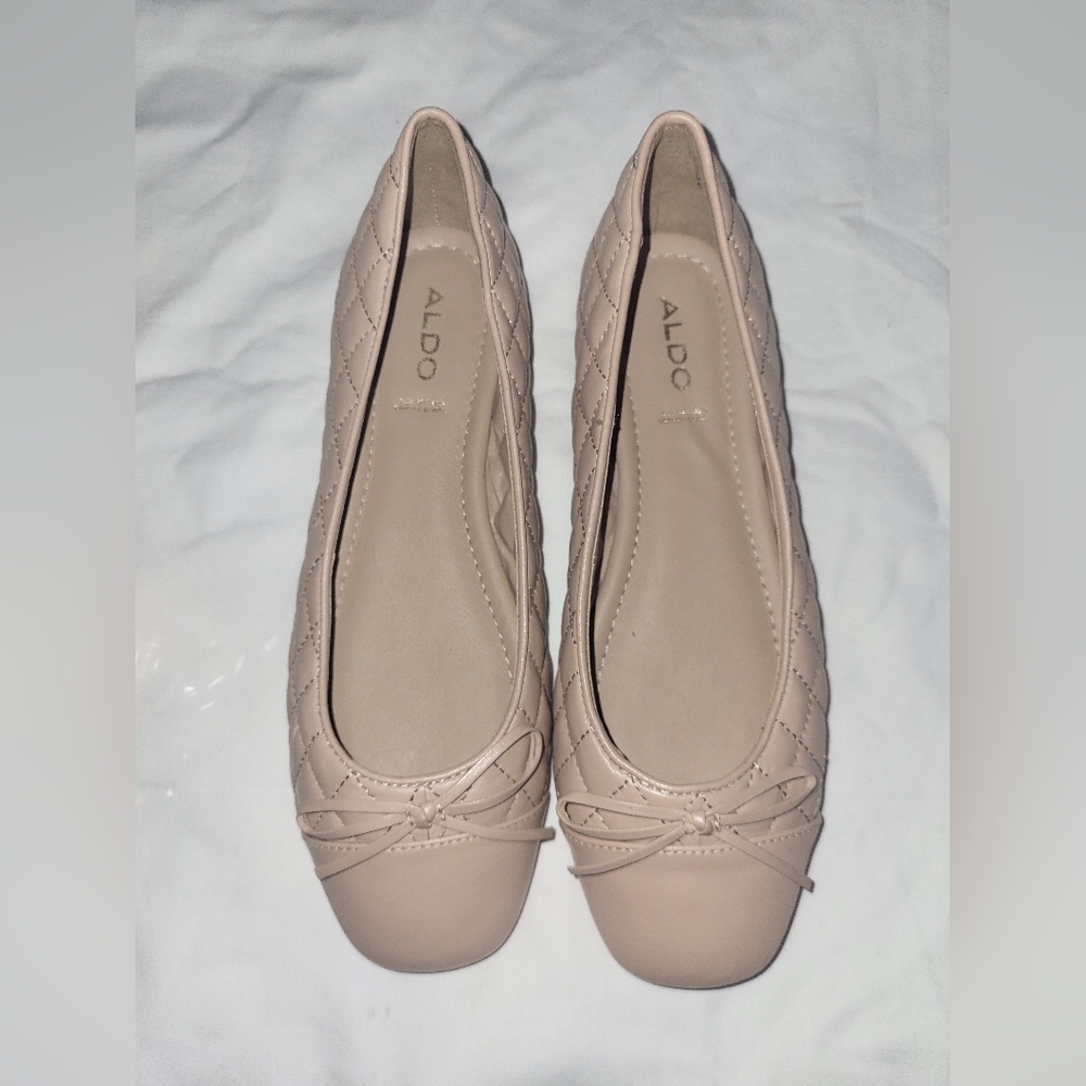 ALDO Women's Quilted Ballet Flats - Beige
